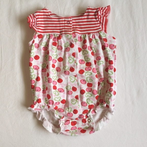 koala baby cherry snap bubble romper playsuit 3 months baby girl - Picture 1 of 5